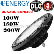 ETL DLC IP 65 5 Jahre Garantie UFO hohe Bucht LED-Beleuchtung 100W UFO hohe Bucht Beleuchtung 100W 150W 200W für Lager